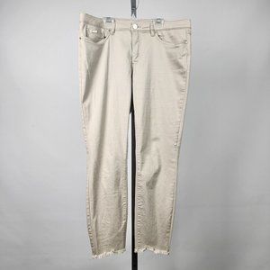 CHARLIE B Beige Ankle & Cropped Jeans